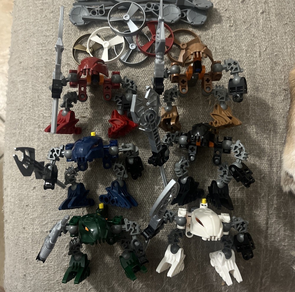 Lego Bionicle Rahaga Set Of 6 100% Complete Correct Disks 2005 Iruini Norik Gaki
