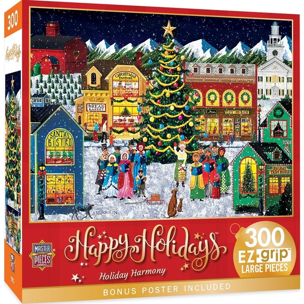 Masterpieces Holiday Harmony 300 Piece Ez Grip Jigsaw Puzzle 18X24 Christmas