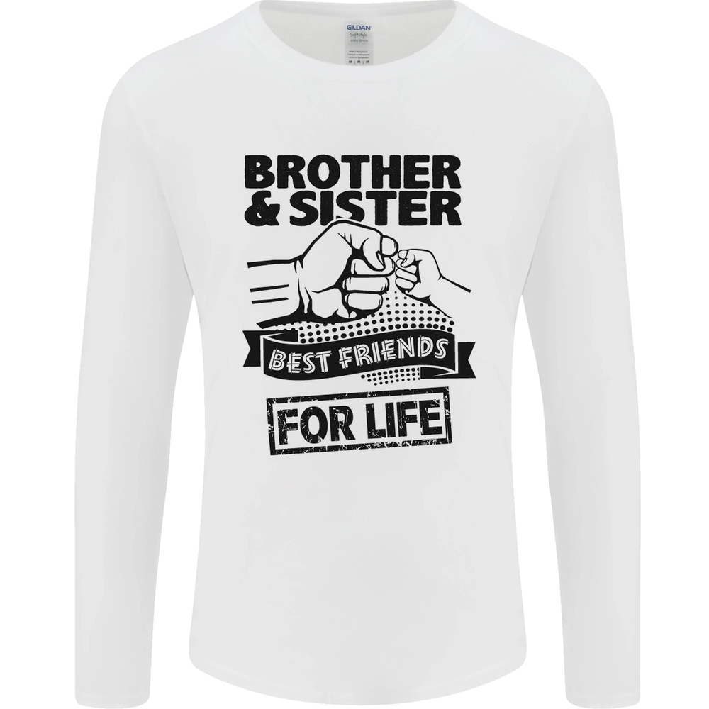 Brother & Sister Best Friends Siblings Mens Long Sleeve T-Shirt