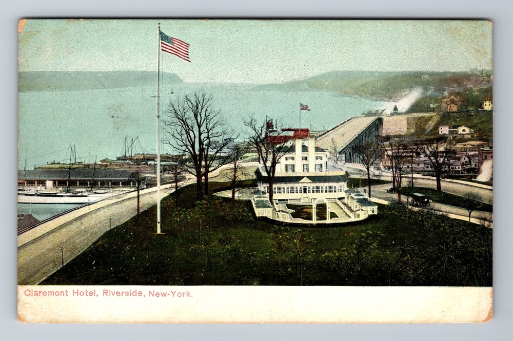 New York City NY, Claremont Hotel, Souvenir, Vintage Postcard