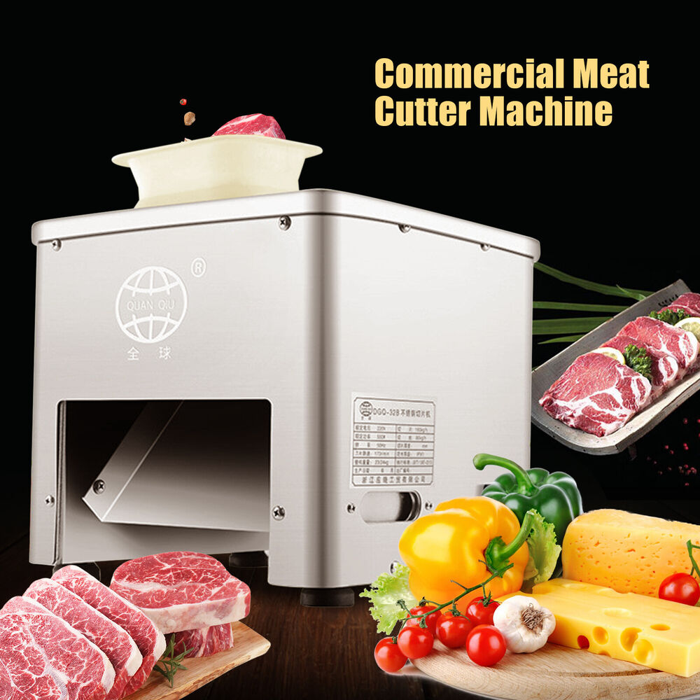 Commercial Electric Cutter Meat Cutting Machine Slicer Dicer+3.5mm Blade USA