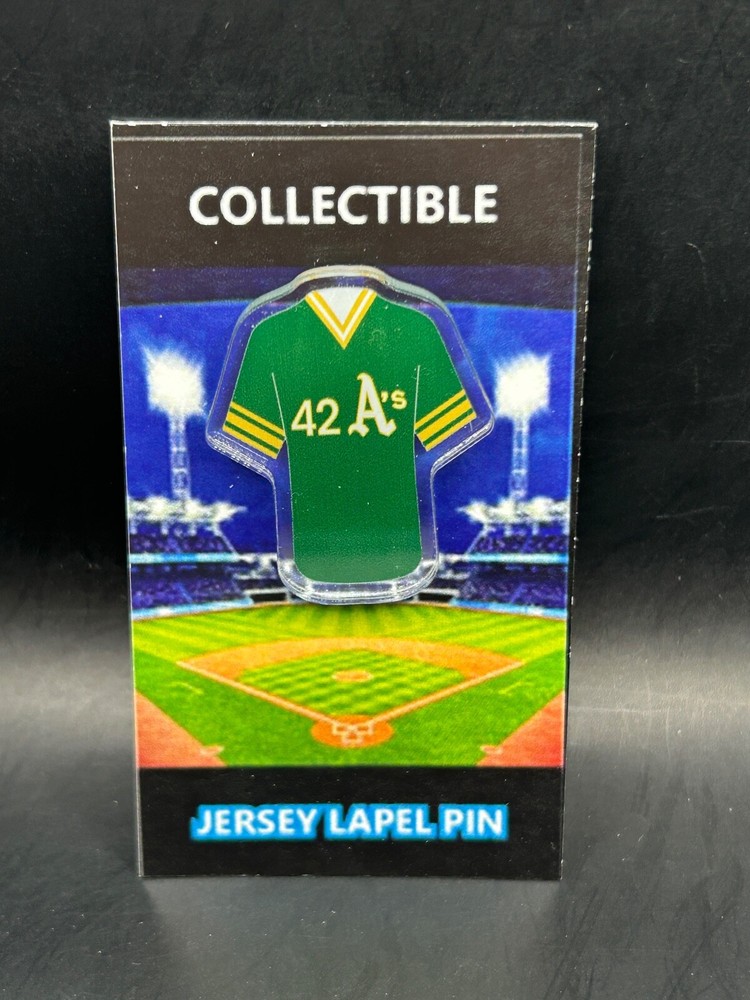 Oakland Athletics Dave Henderson jersey lapel pin-Classic RETRO Collectible