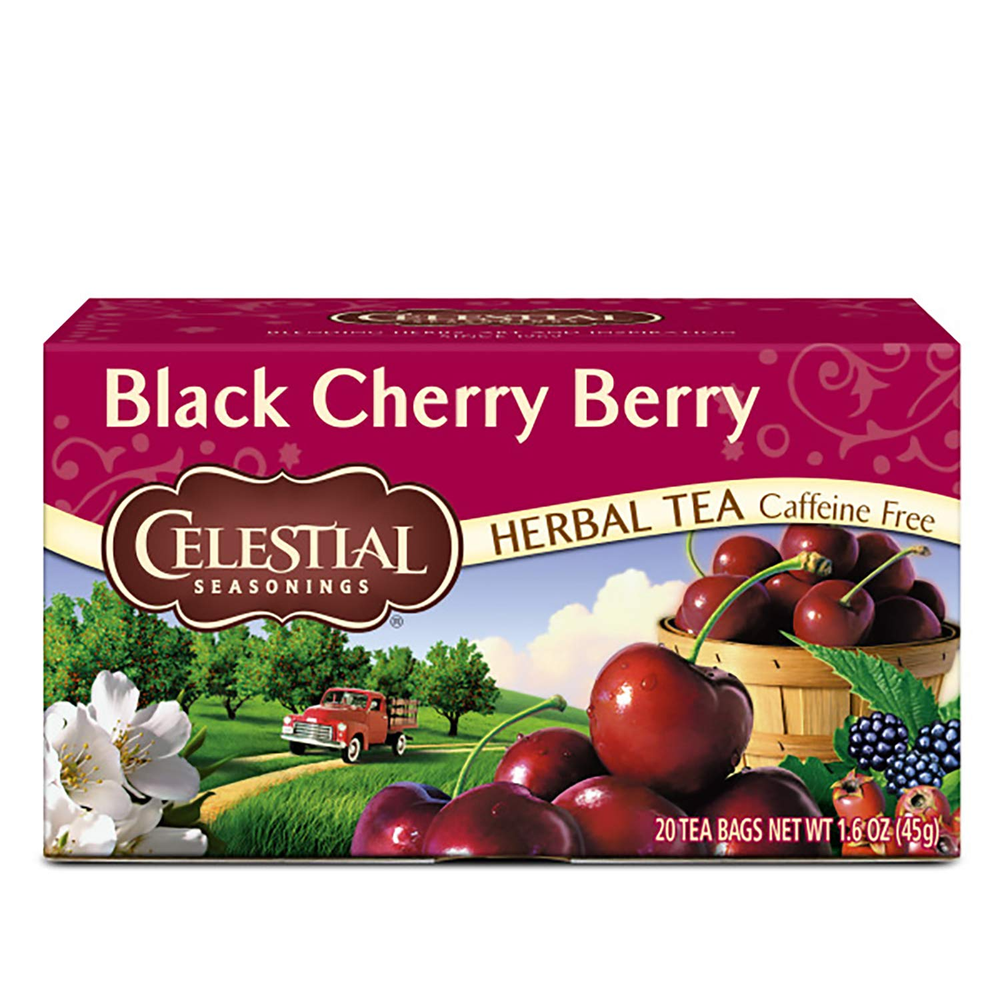 Discover Black Cherry Berry Herbal Tea in a 20-Count Pack of 6
