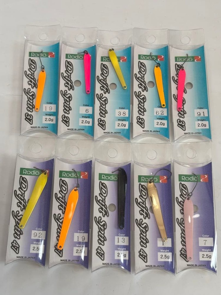 Fishing Lure Rodeo Craft Spoon Set Drift Spin 37 47 2.5g 2.0g
