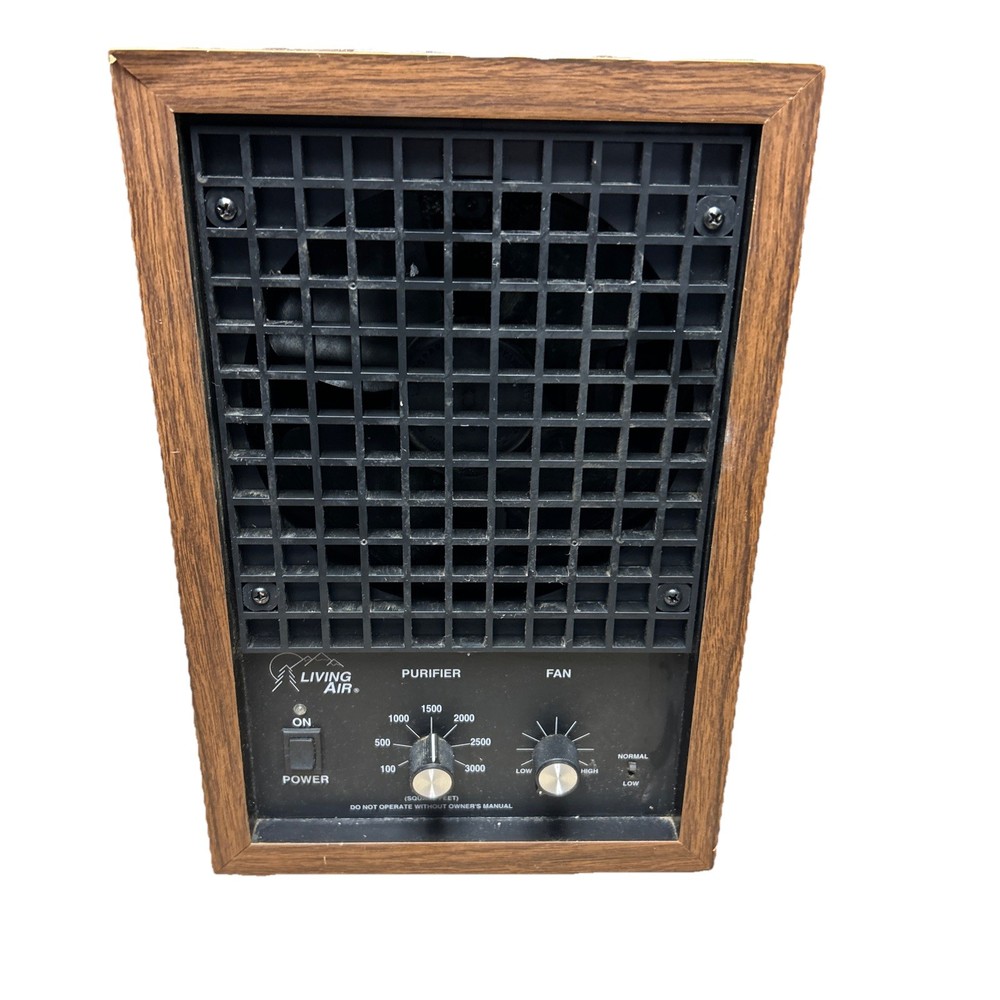 Living Air XL Classic HEPA Wood Air Purifier - Brown