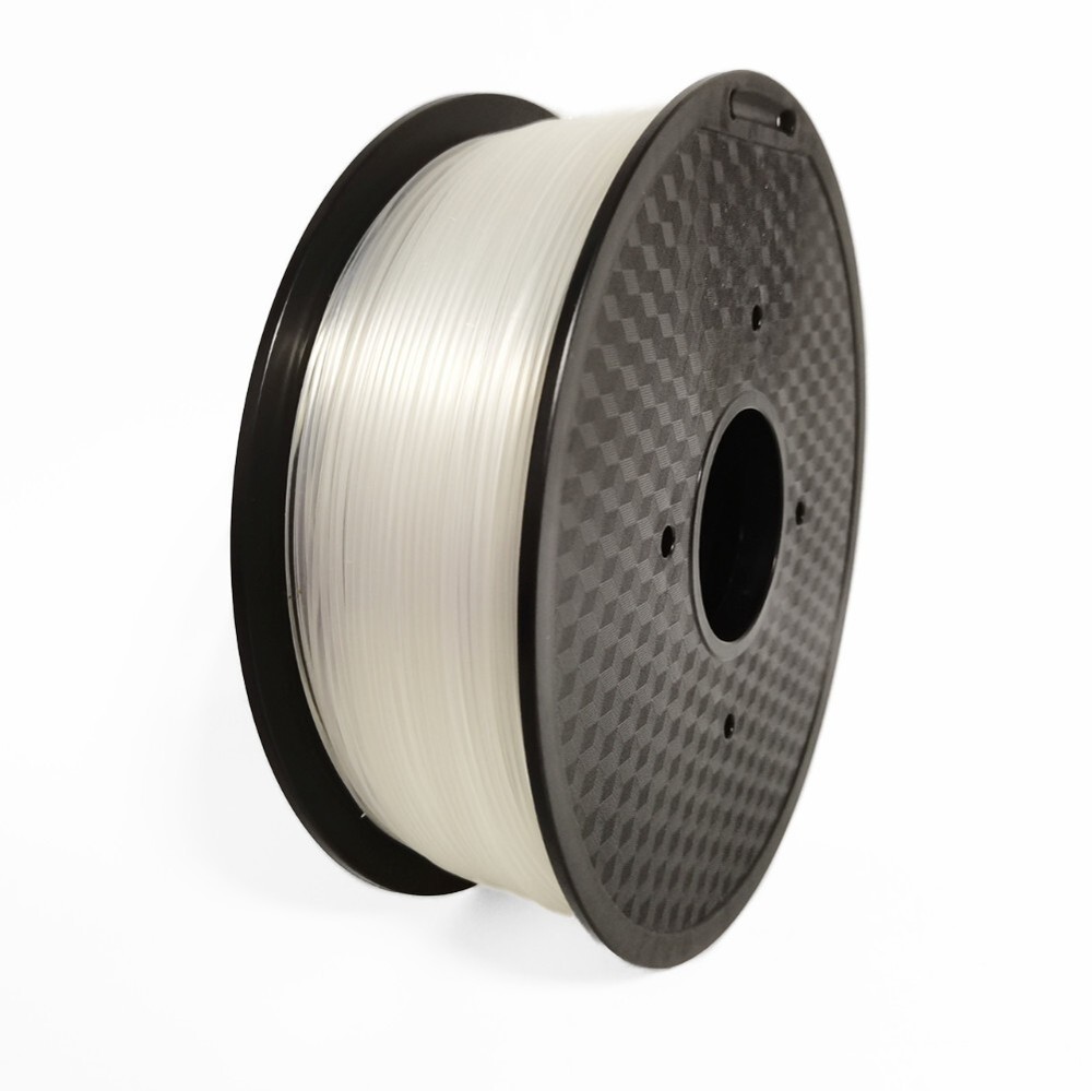 BasicFilaments 3D Printer PLA Filament 1.75mm 1KG/2.2LB [TRANSPARENT COLOR]