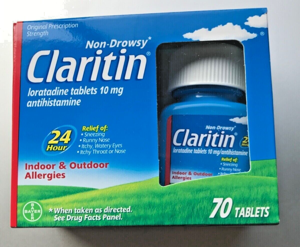 Claritin Non Drowsy Allergy 10mg Tablet - 70 Count - EXP: 04/2025+