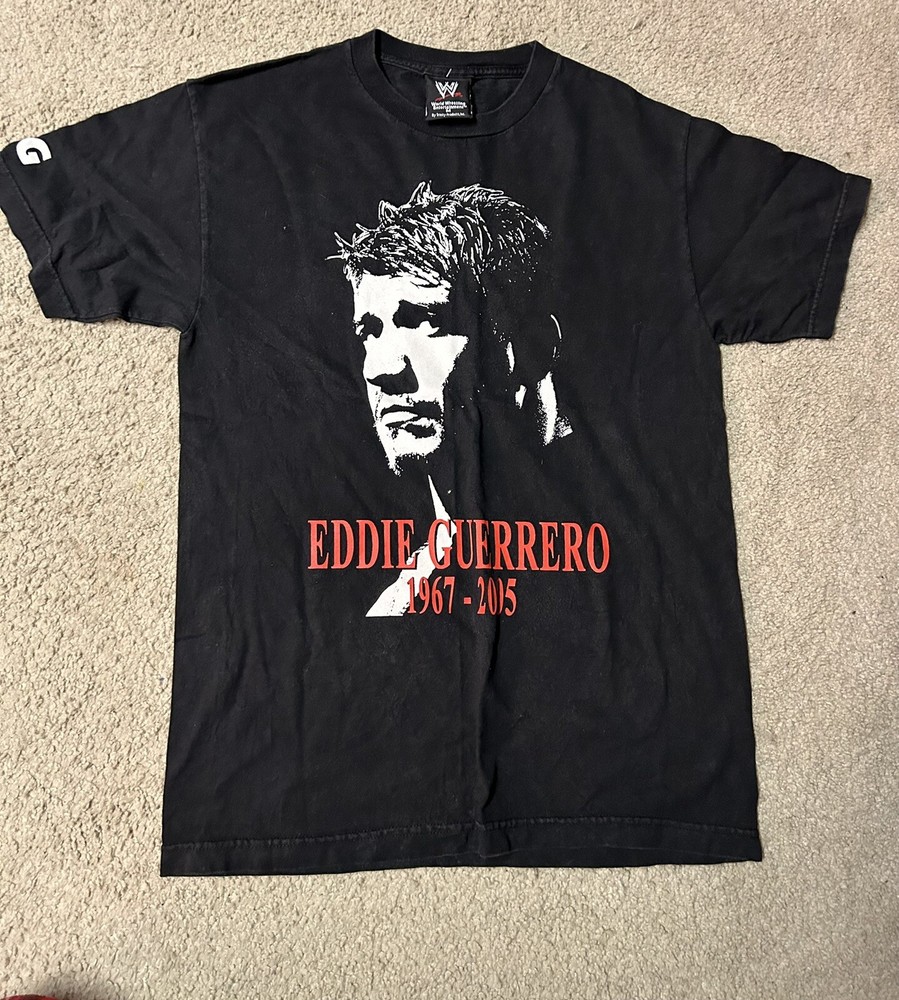 Eddie Guerrero Tribute Rare Vintage Wrestling Shirt WWE WWC WCW ECW 2005