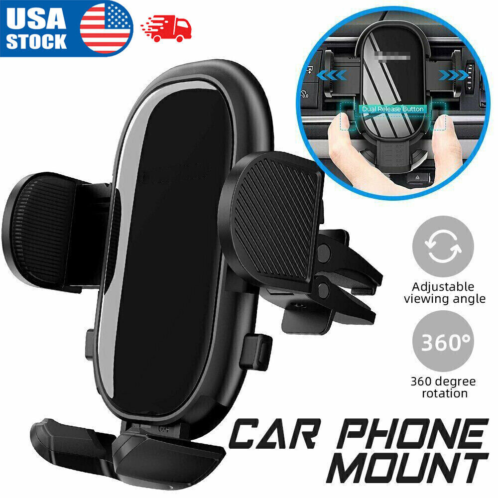 Universal Rotate Car Mount Holder Stand Air Vent Cradle For Mobile Cell Phone