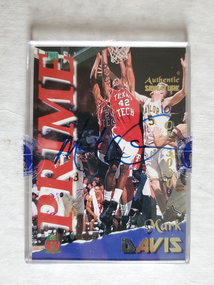 1995 Signature Rookies Prime - Autographs #11 Mark Davis /3000 (AU, RC)