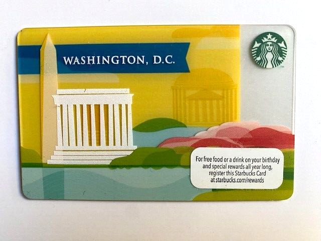 Starbucks Gift Card 2012 Washington DC MS 6105-image
