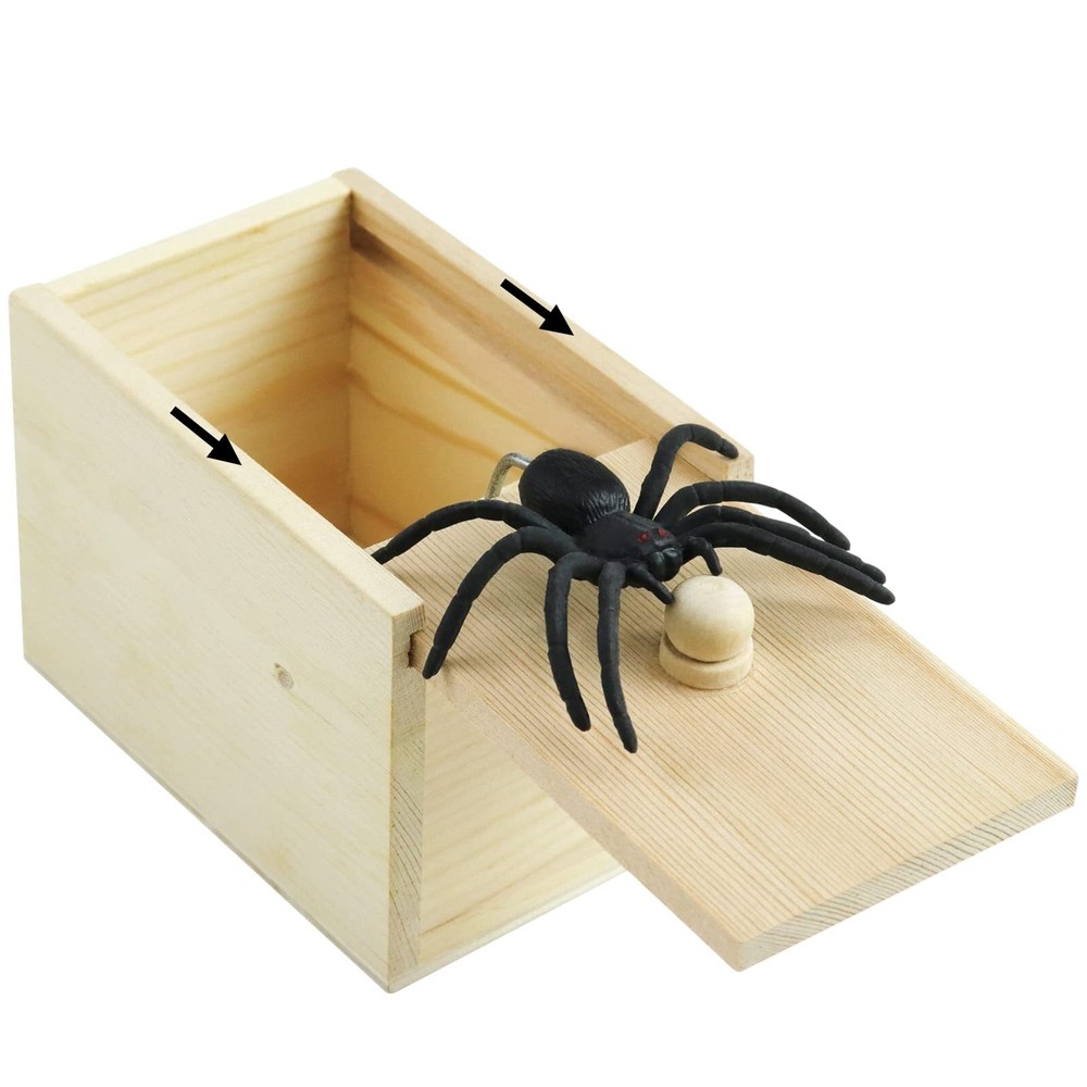 Spider Prank Scare Box, Handmade Fun Practical Surprise Joke Boxes, Hilarious...