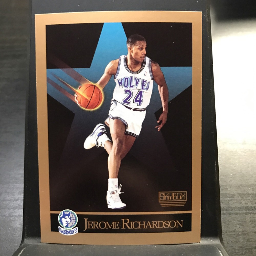 1990 SkyBox #173 Jerome Pooh Richardson  RC Rookie Minnesota Timberwolves