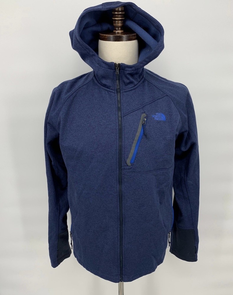 The North Face Canyonlands Mens Medium Blue Full Zip Hoodie for Hiking & Outdoors
