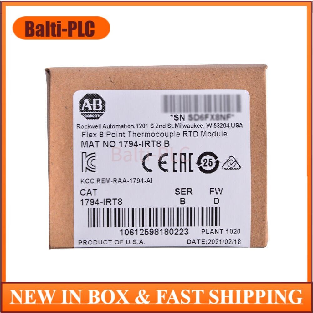 NEW Sealed Allen-Bradley Flex 8 Point Thermocouple RTD Module 1794-IRT8