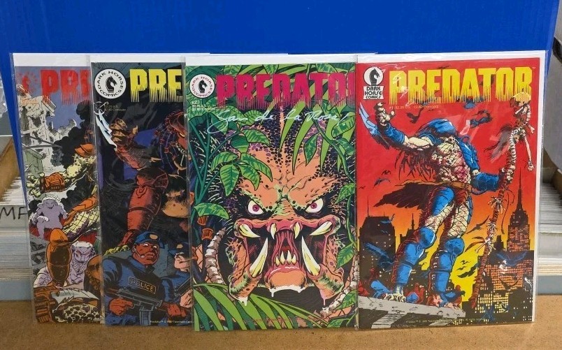 PREDATOR #1-4 (DARK HORSE) #2 WHITE SIGNED DE LA ROSA/ #1 IS 2ND PRINT/ VF/NM-NM