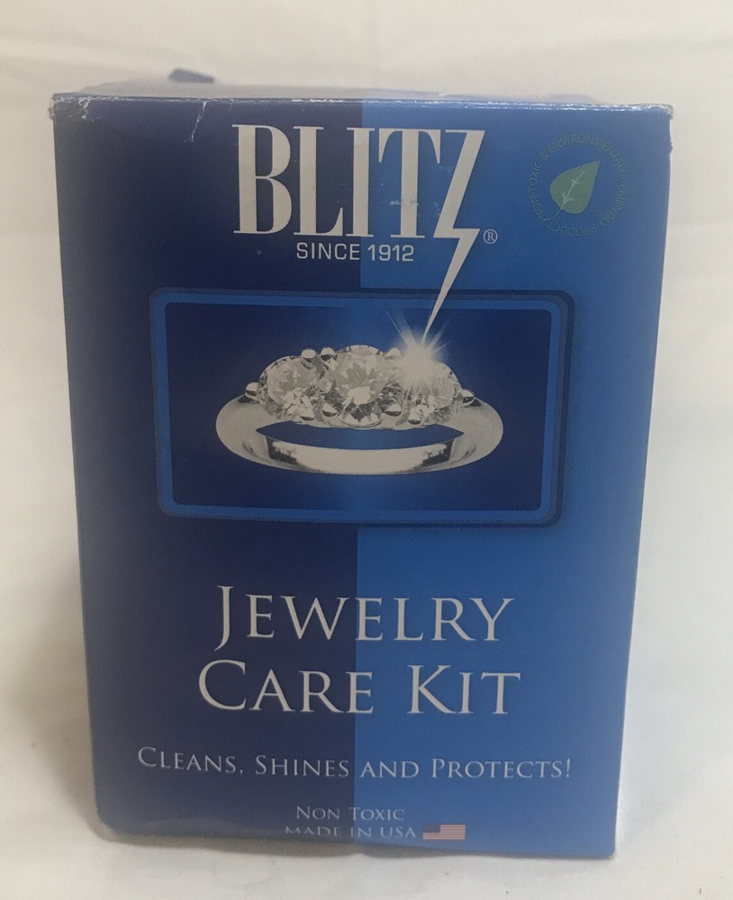 Blitz Jewelry Care Kit with Liquid Cleaner and Polishing Cloth