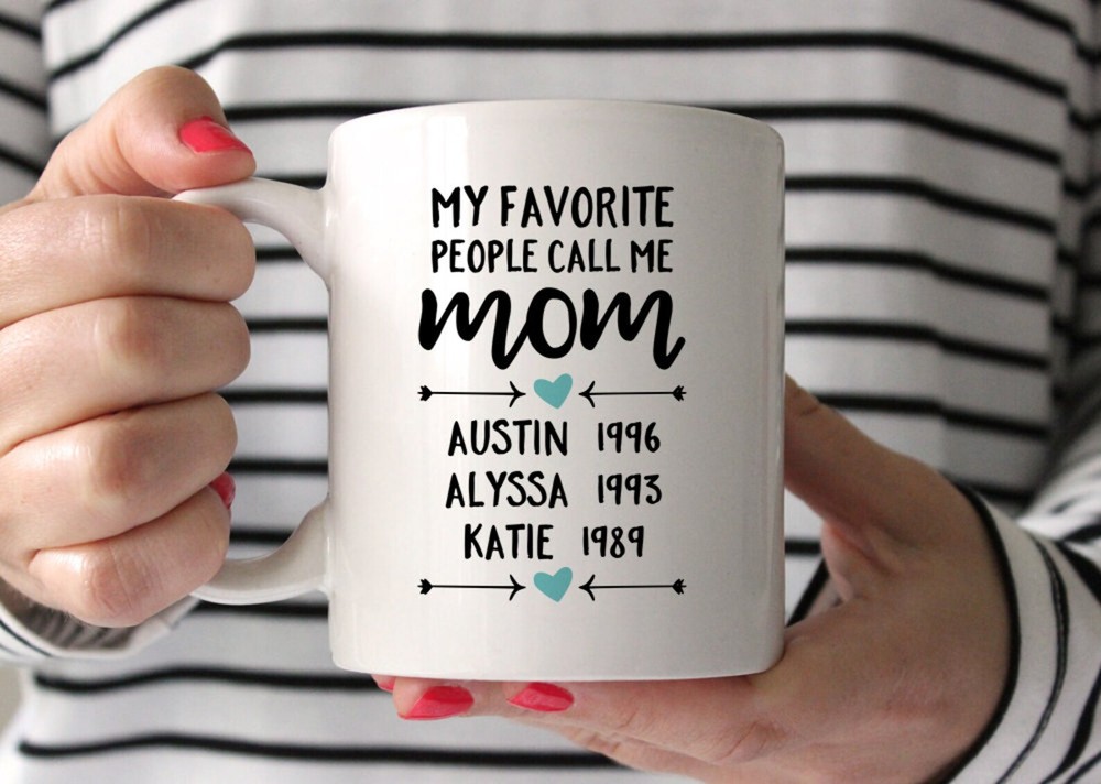 Mothers Day Gift From Daughter Personalize Birthday Mom Gift Coffee Mug 1311a