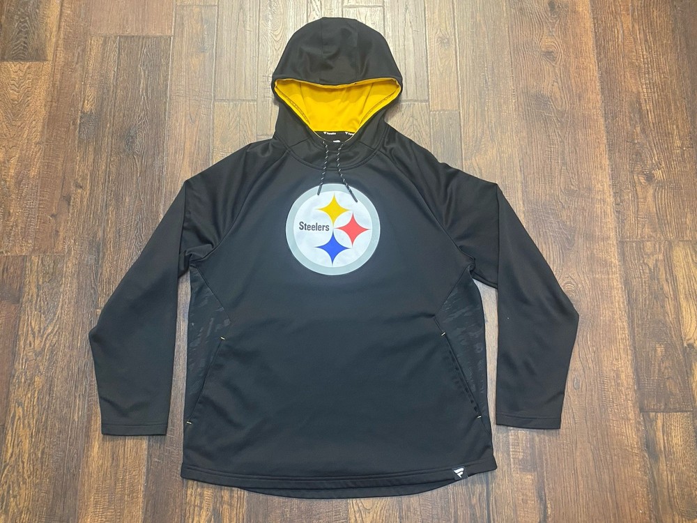 Fanatics Pittsburgh Steelers Defender Pullover Hoodie Mens Size XL Black & Gold