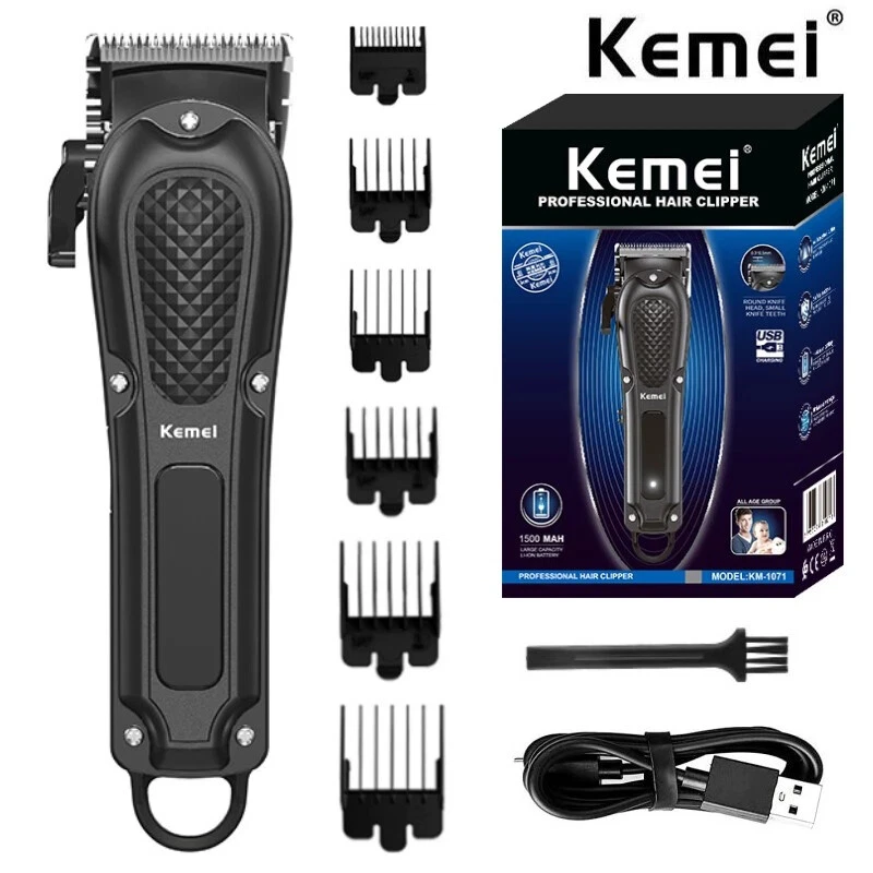 Kemei Cordless Hair Clipper Professional Beard Trimmer Barber Machine