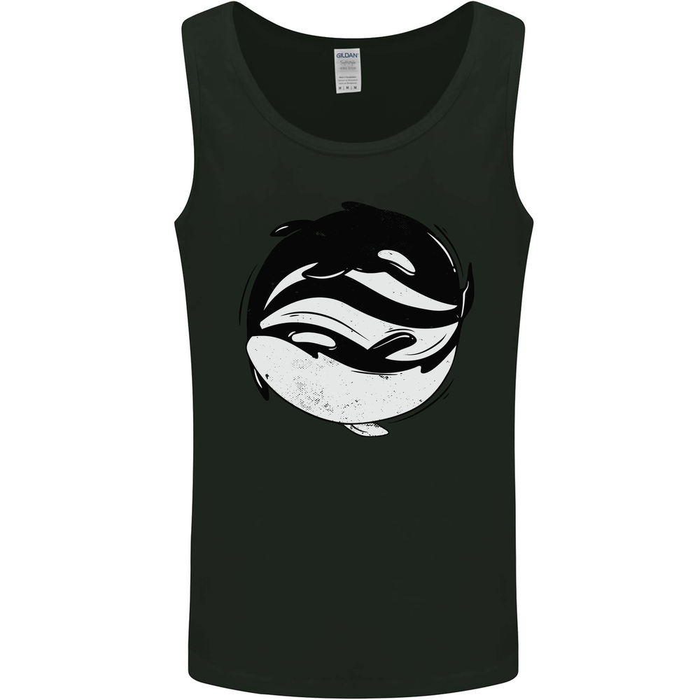 Ying Yan Orca Killer Whale Mens Vest Tank Top