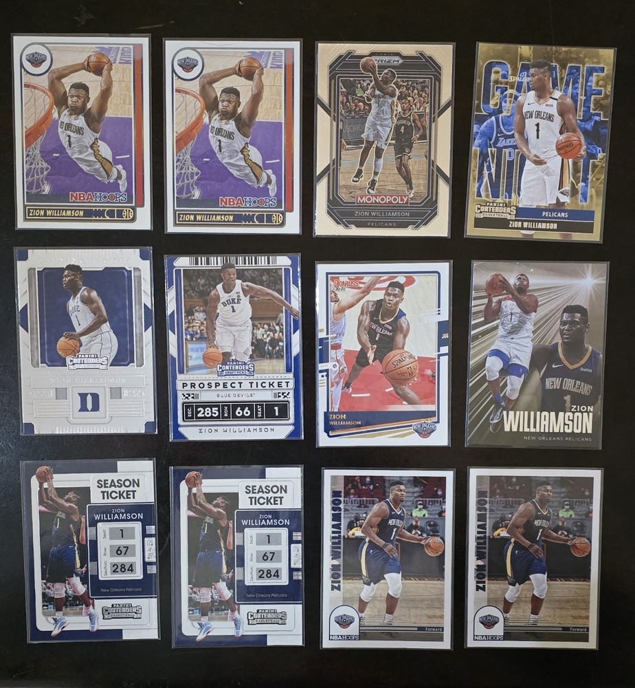 Lot 52 Zion Williamson  Cards