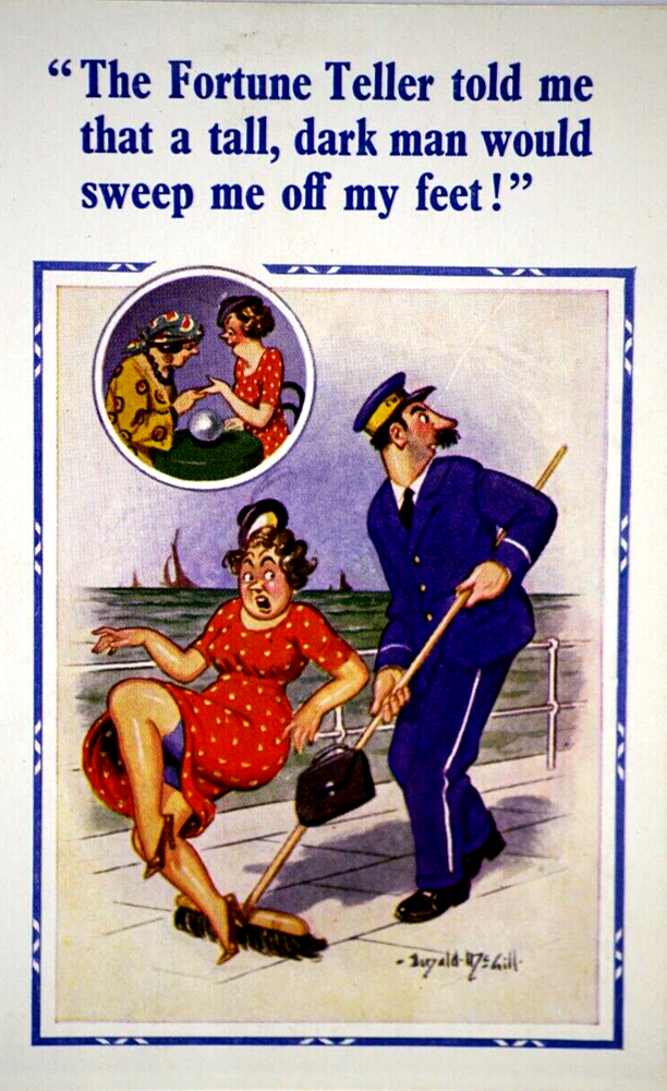 Postcard Seaside Comic Saucy Risqué Fortune Teller Constance Donald McGill 2101