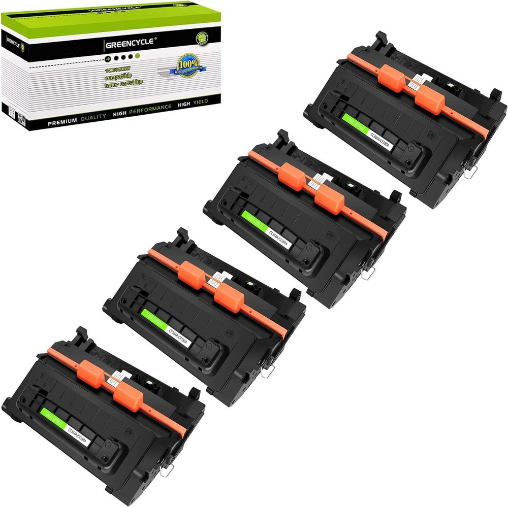 4PK Greencycle CE390A Toner for HP 90A M4555f M4555fskm M4555h M601n M602 Printers