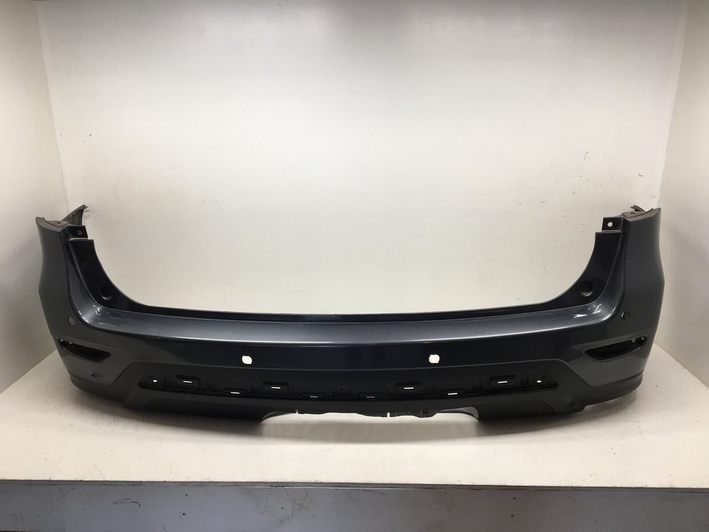 Rear Bumper Cover Nissan Pathfinder Platinum SV Hybrid w/o Sensr Holes 13-16 OEM