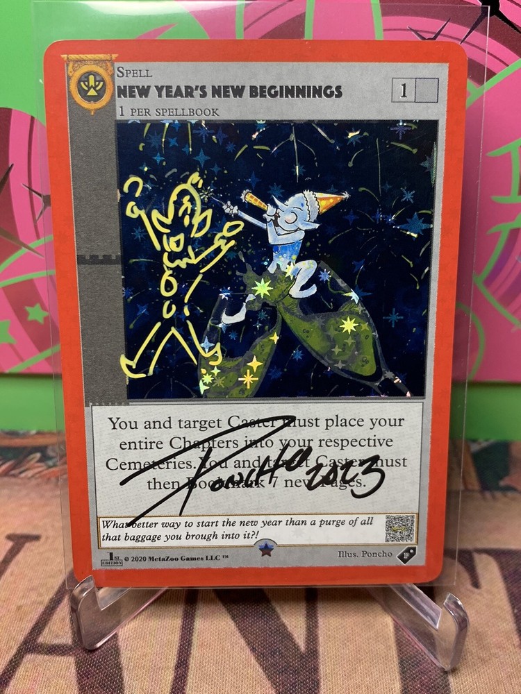 Metazoo Nynb New Years New Beginnings 2020 First 1st Edition Doodled Poncho-image