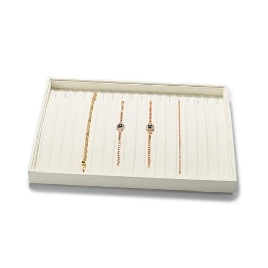 Microfiber Necklace Bracelet Tray Jewelry Tray Necklace/Bracelet Tray Beige