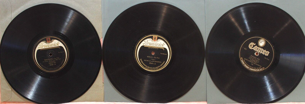 Jazz lot '20s (3) Vernon Trio Ray Miller Johnny Johnson & Cameo Dance Orchestra