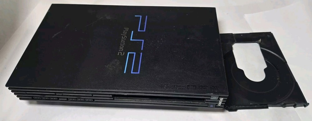 Sony PS2 Fat Console SCPH-39001 For Parts Repair Broken Disc Tray