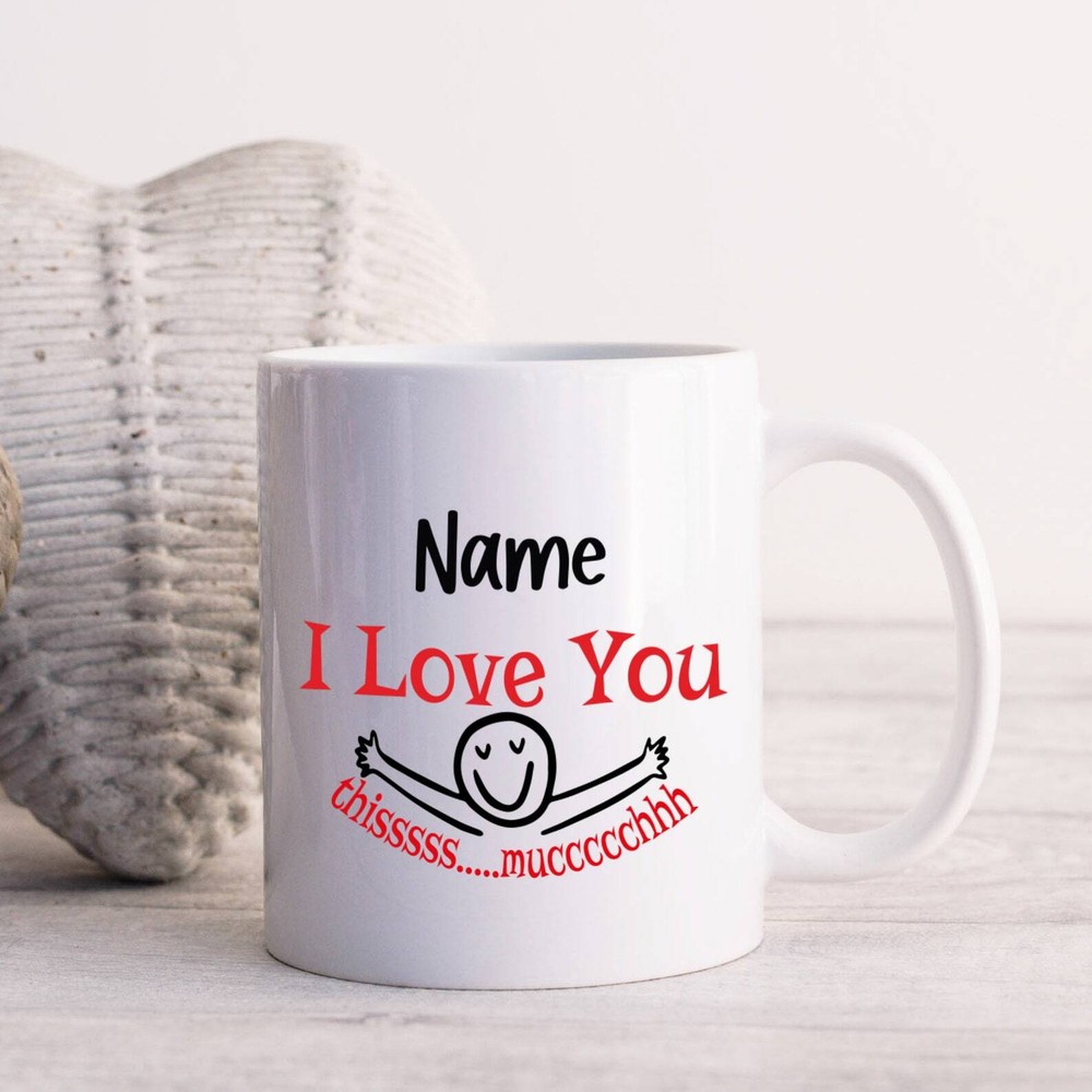 Love You This Much Personalised Mug