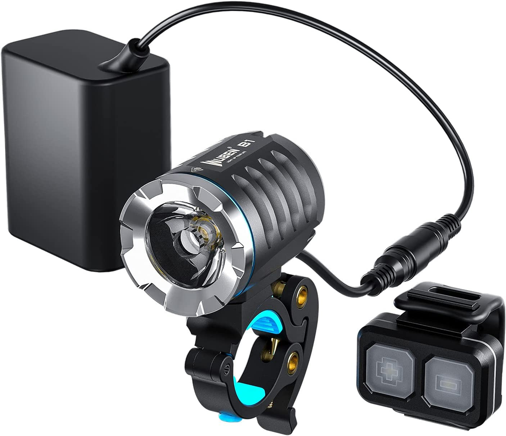 B1 Rechargeable Bike Light 3600 Lumens, Super Bright Bike Light with Power Bank,