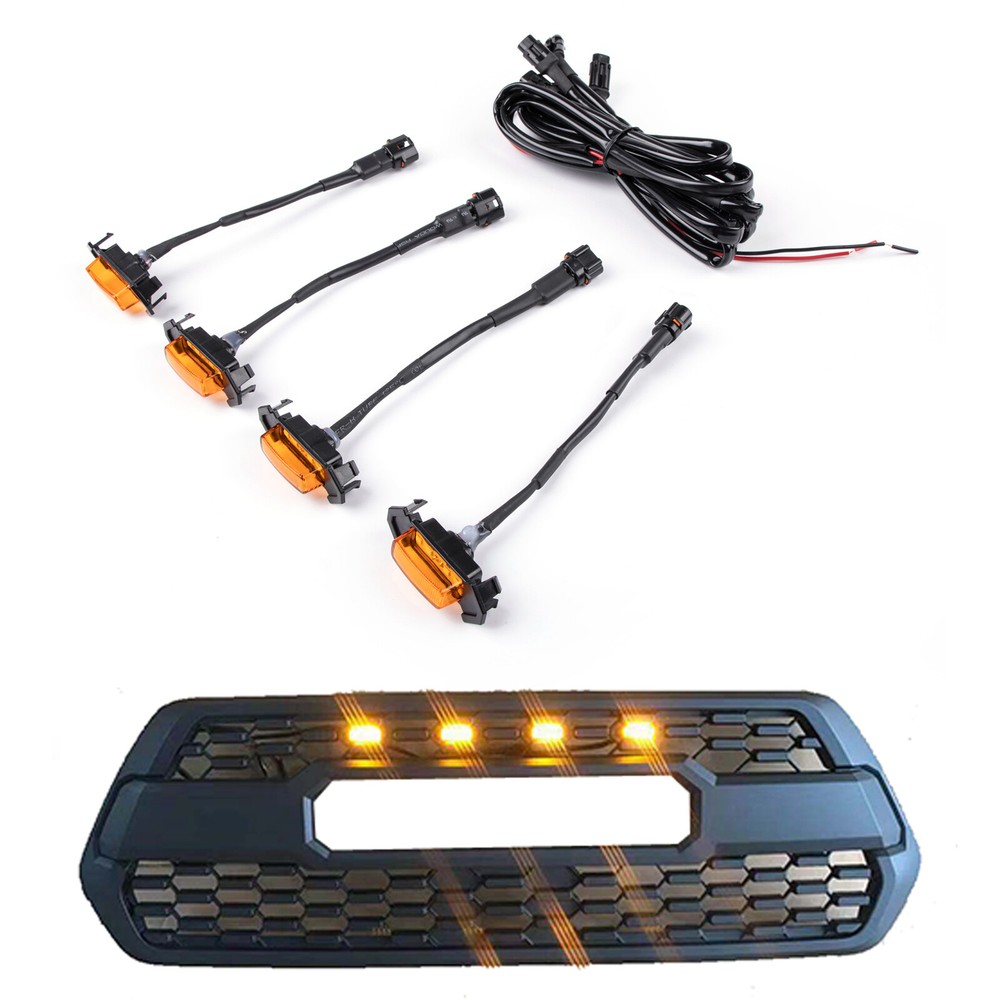 4PCS/Set LED Lights Fit Front Bumper Grille Tacoma 2016-2020 PT228-35170 USA