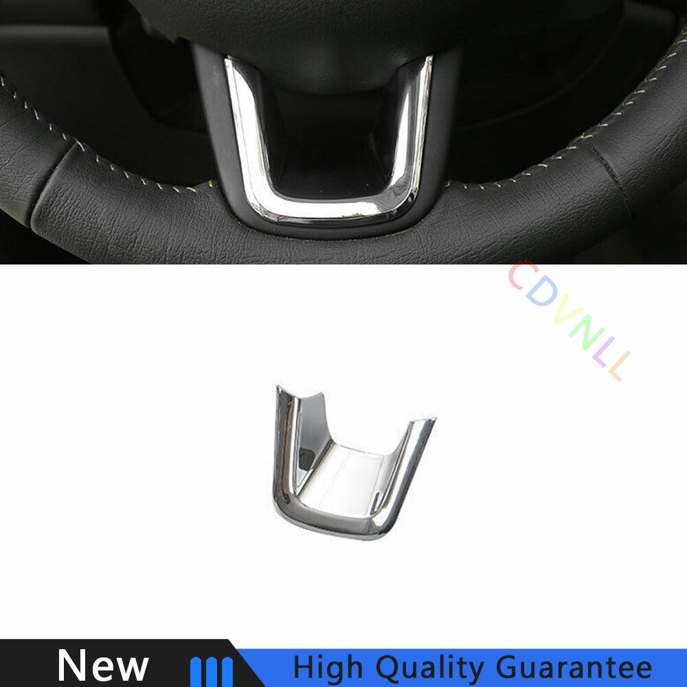 Fit For Jeep Compass 2017-2020 Chrome Silver Car Steering Wheel Panel Cover Trim