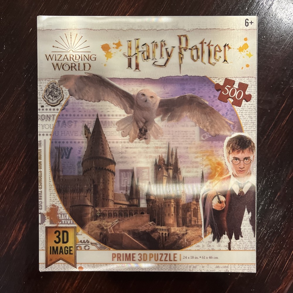 Harry Potter 3D Puzzle Hogwarts Castle with Flying Hedwig 500-Piece Set  