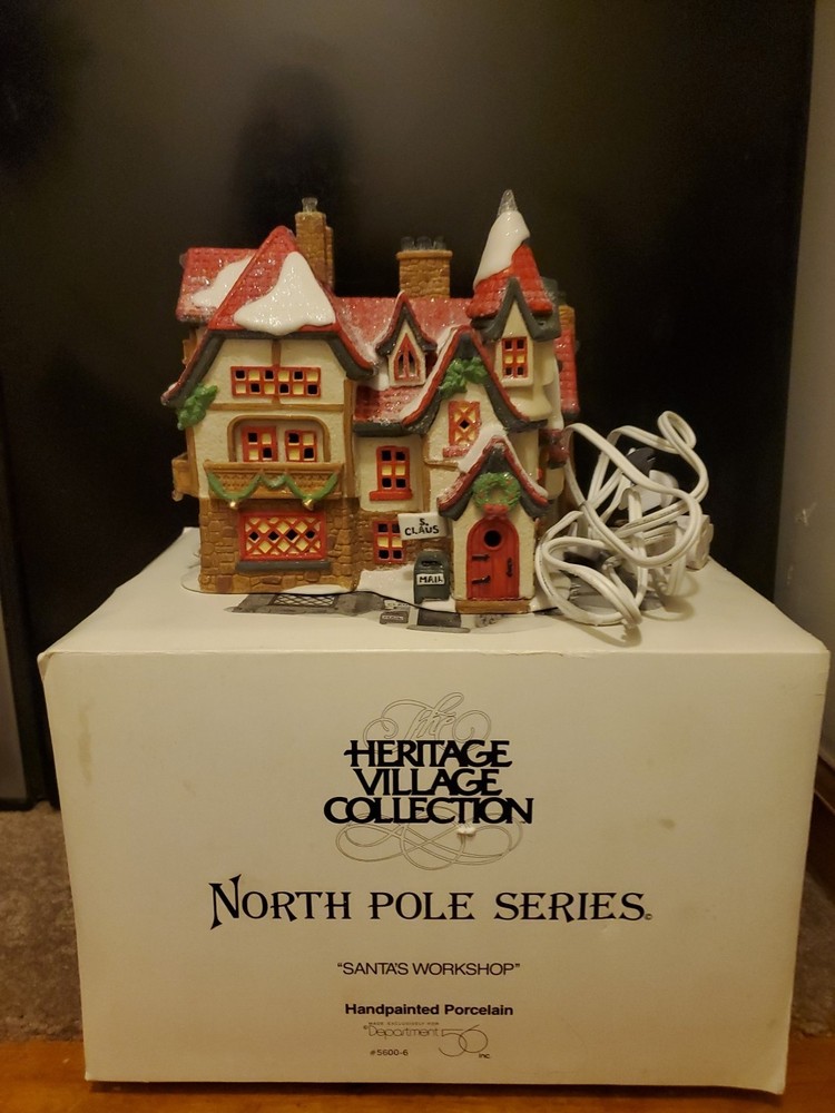 DEPT. 56 Heritage Village North Pole Series SANTA'S WORKSHOP #5600-6 Dept. 56
