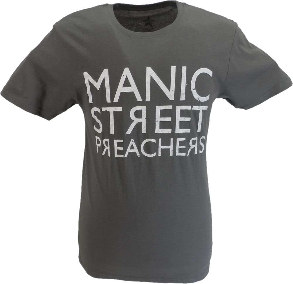 Official Licensed Manic Street Preachers Reversed Logo T-Shirt for Men