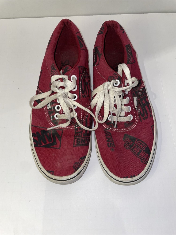 Vans Doheny Logo Skate Shoes Rumba Red Black Mens Size 7