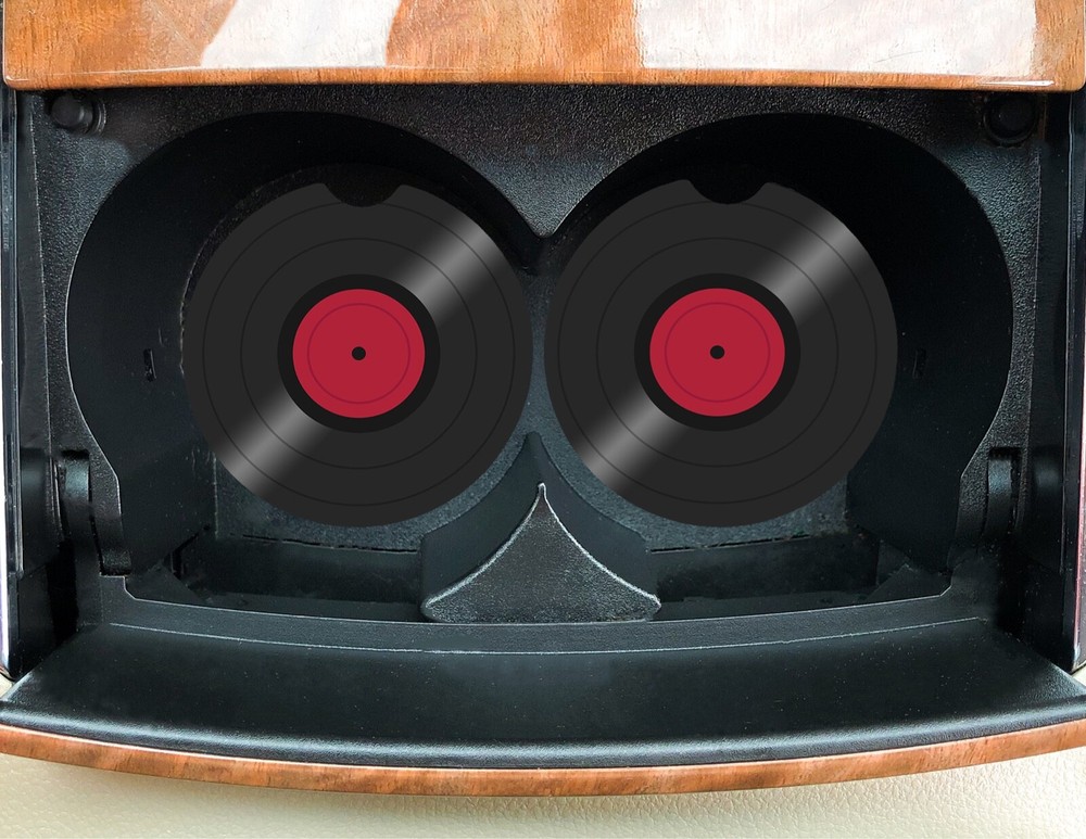 Vinyl Record 45 LP, Car Coasters set of 2-Retro Vintage