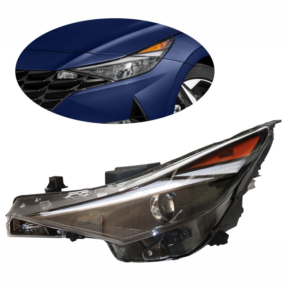 Fits 2021 2022 Hyundai Elantra Halogen LED Headlight Driver Side Left Headlamp