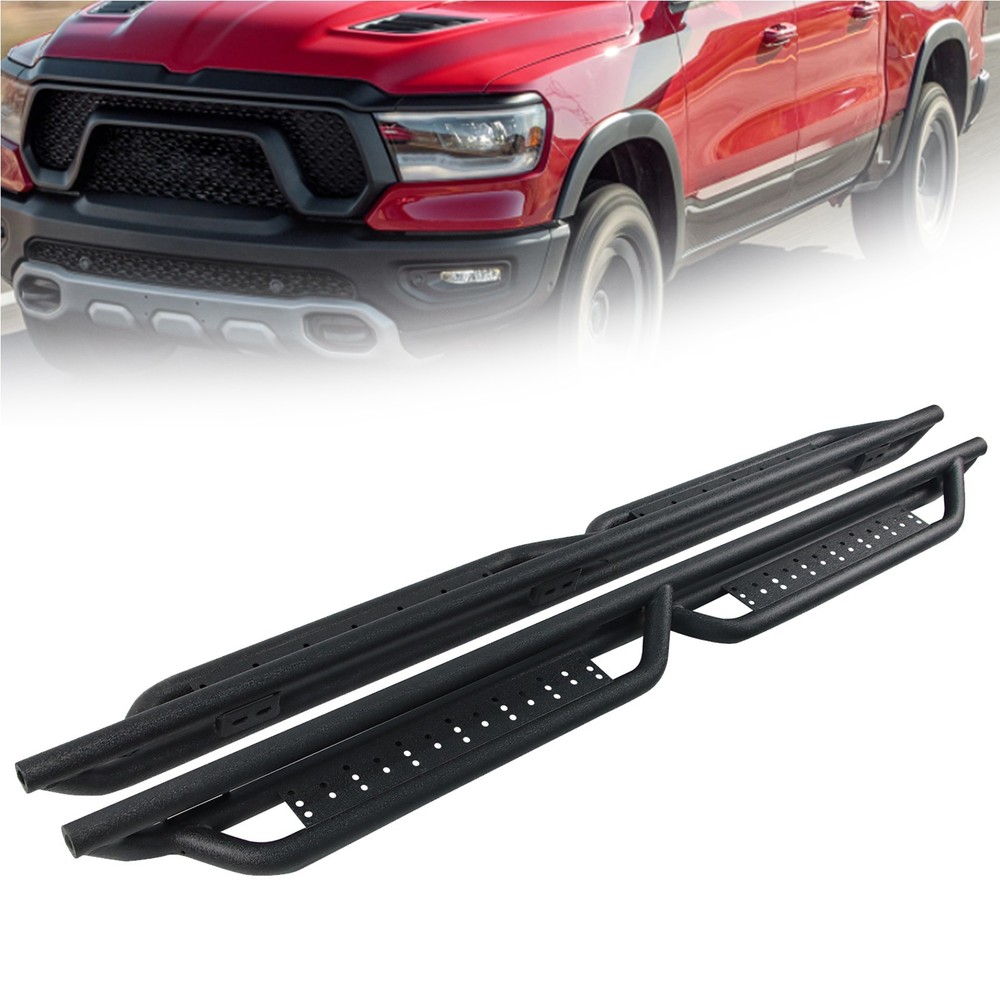 Side Step Nerf Bars Running Boards for 2019-2025 Ram 1500 New Body Crew Cab
