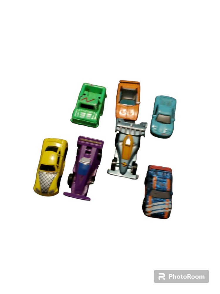 Lot Of 7 Hot Wheels Micro Machines 2 Race Cars A Rare Green Truck  2 Other Cars