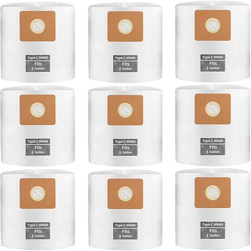 90669 All Around Collection Bags Compatible with Shop-Vac 3 Gallon Wet/Dry Vacs