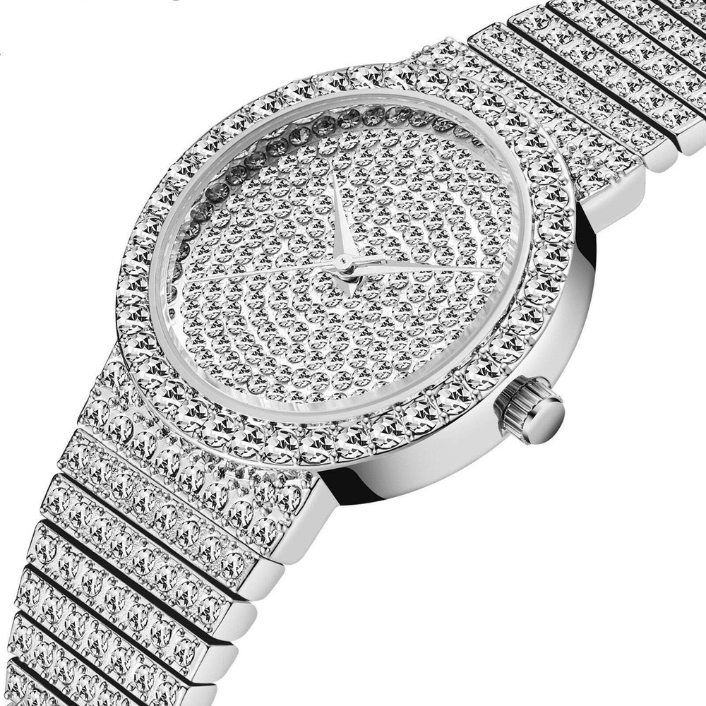 Women's Gold Star Diamond Waterproof Quartz Watch - Korean Design with Alloy Ban