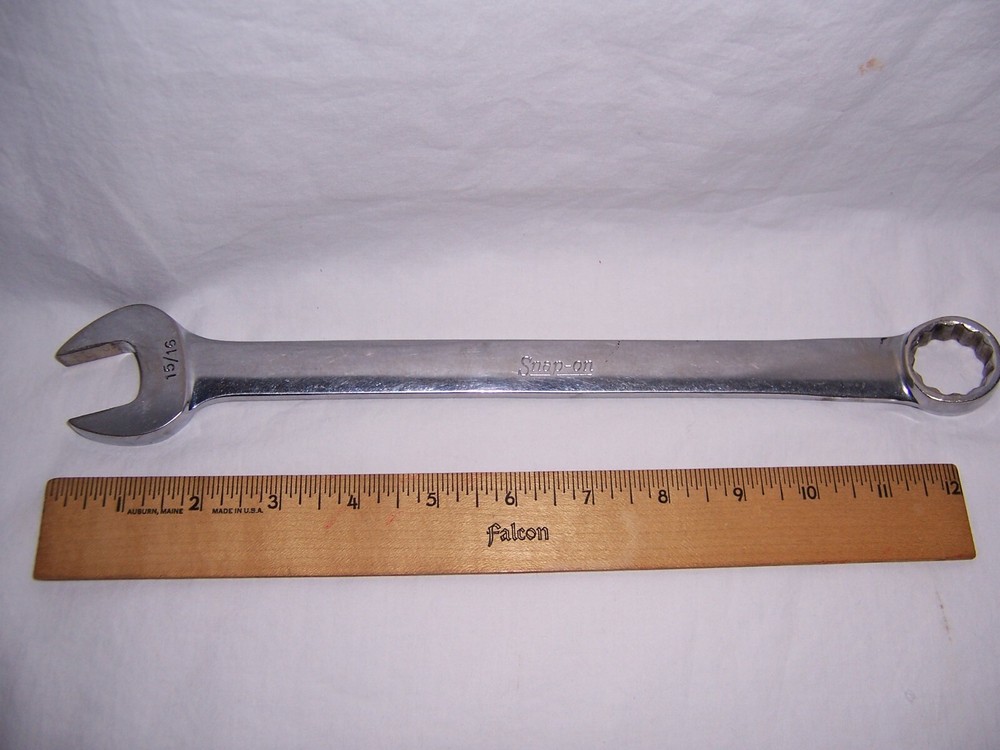 Snap-on OEX-30 15/16” Open/Box End Combination Wrench Underlined Logo Good Cond