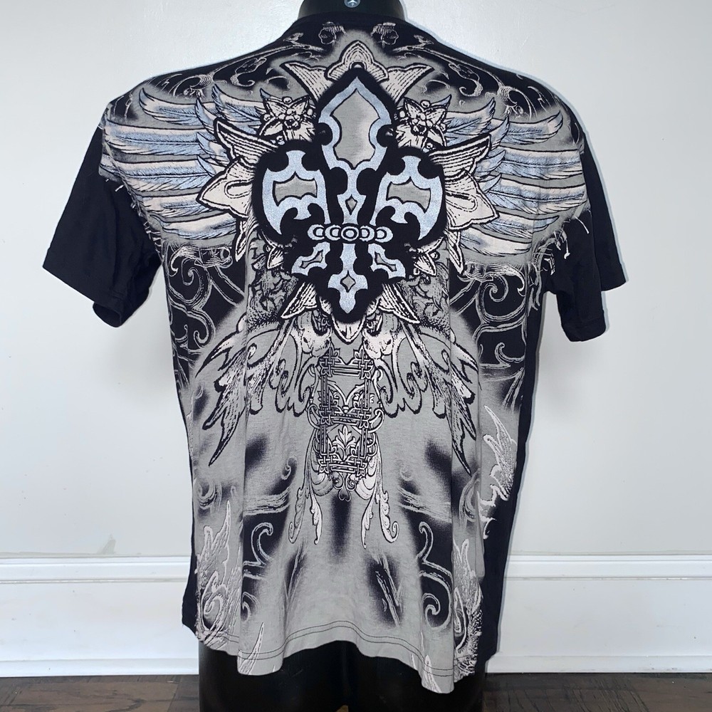 Y2K Crosses And Jewels AOP T-Shirt Size XL
