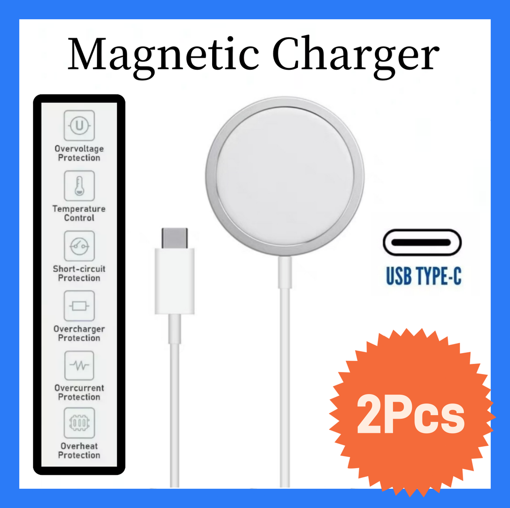 🥇For iPhone 15 14 13 12 Pro Max Wireless Charger Magnetic Fast Charger -2Pcs